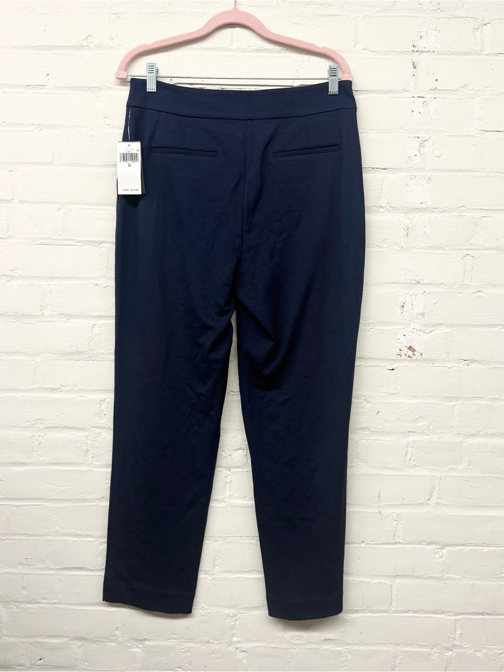 NWT Lauren Ralph Lauren Navy Stretch Ponte Crop Pant - Picture 9 of 10